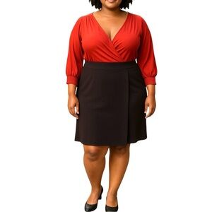 IGIGI Color Block Wrap Dress Plus Size 18 New